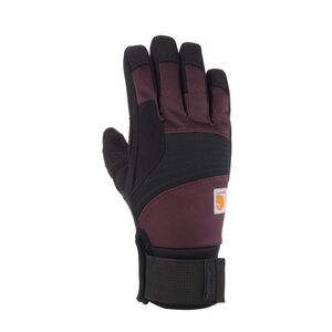 Carhartt Women's Black and Burgundy Gloves